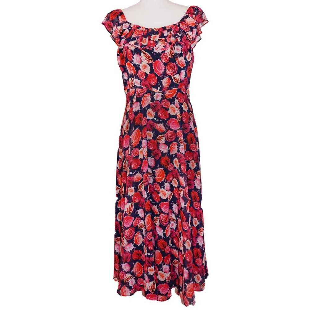 Betsey Johnson Rose-Print Dress